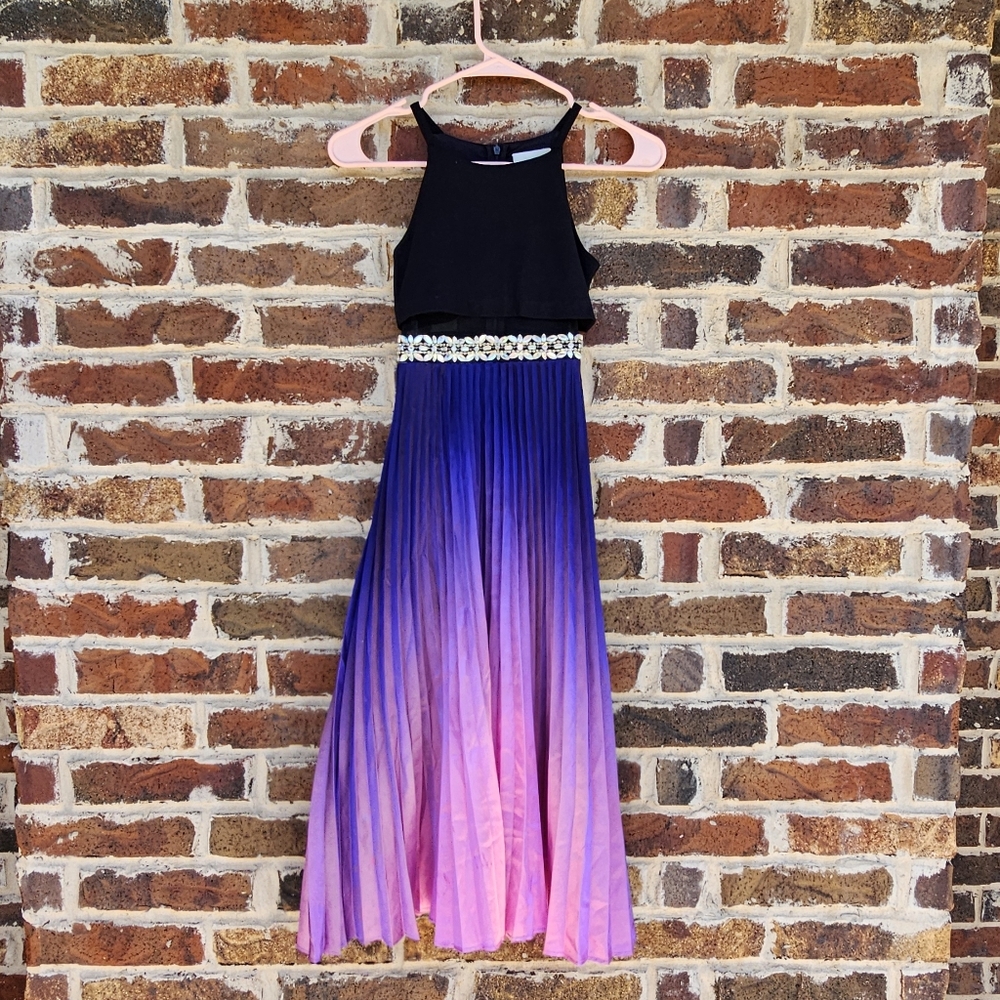 Elegant Purple and Pink Kids Dress